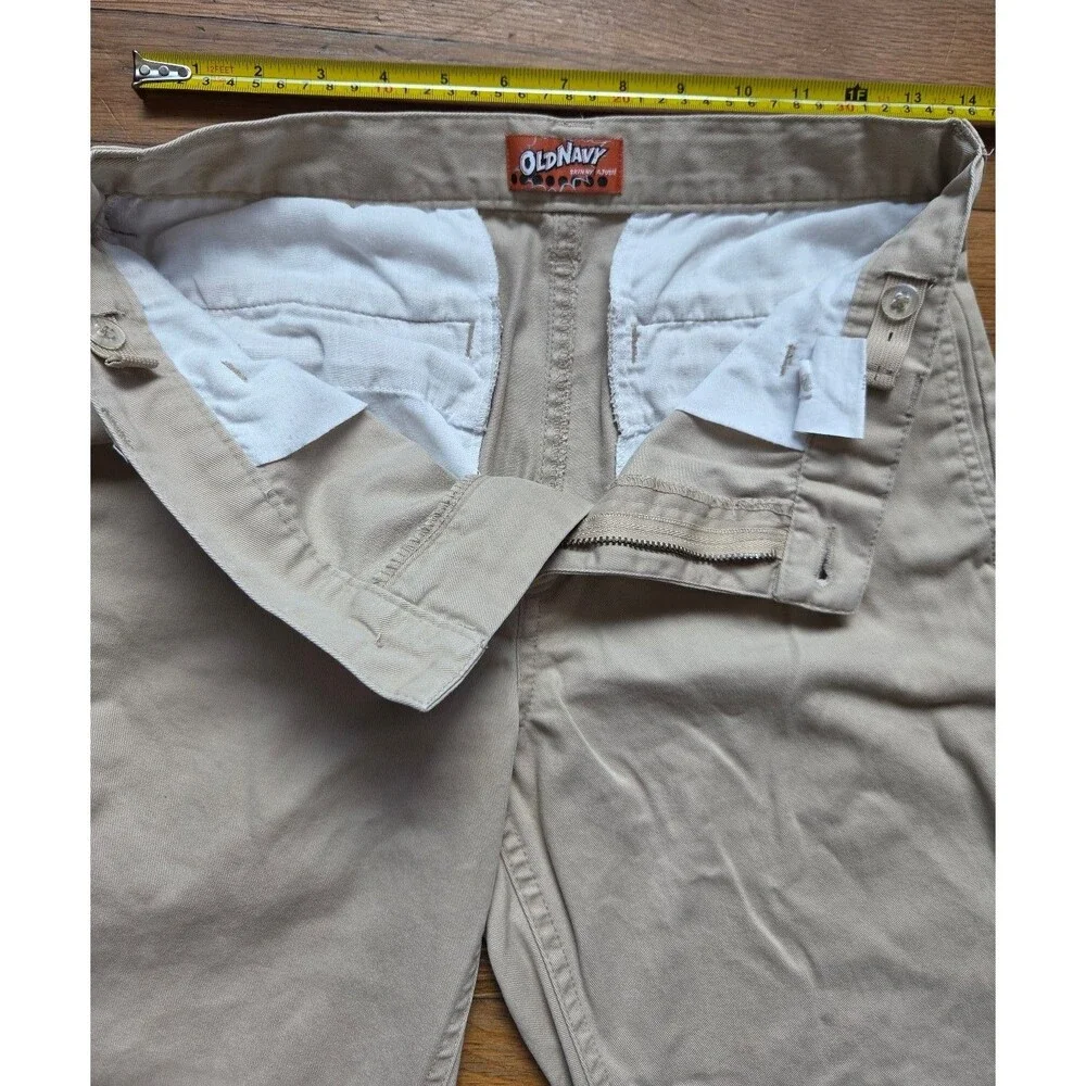 vintage Old Navy skinny fit khaki pants size 18 regular 100% cotton